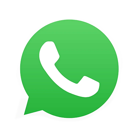 Grünes WhatsApp-Symbol mit weißem Telefonhörer in einer Sprechblase, klarer Kontrast und runde Form im markanten Design.